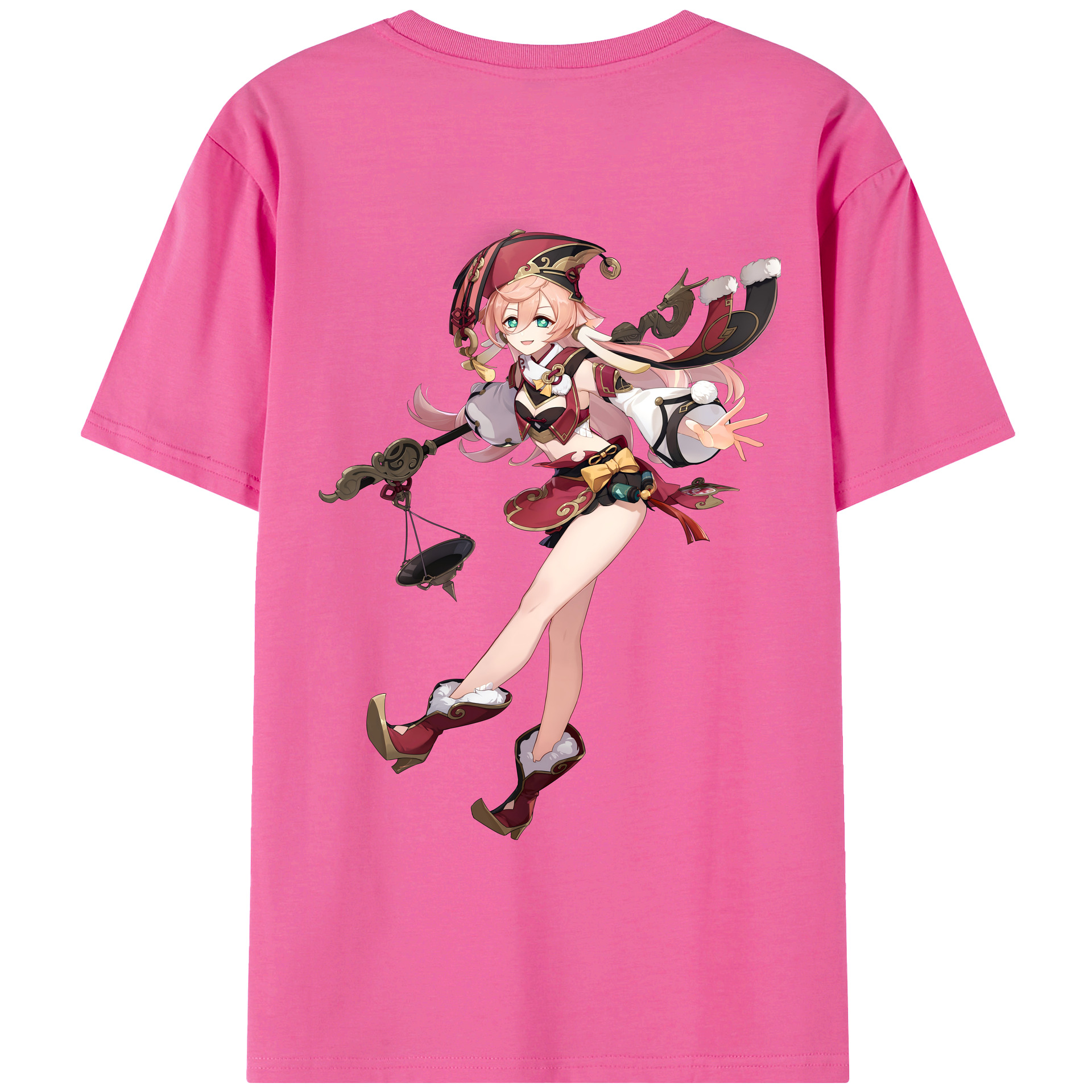 げんし神 ヤンフェイ genshin Yanfei レディース半袖Tシャツ(バックプリント)